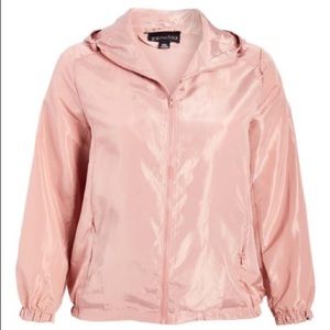 Plus Size Mauve Windbreaker